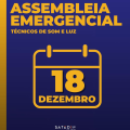 EDITAL DE CONVOCAÇÃO DE ASSEMBLEIA GERAL ORDINÁRIA DO SINDICATO DOS ARTISTAS E TÉCNICOS EM ESPETÁCULOS DE DIVERSÕES DO ESTADO DE SÃO PAULO – SATED/SP.